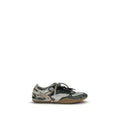 Gray Recycled Polyester Athletic Sneakers