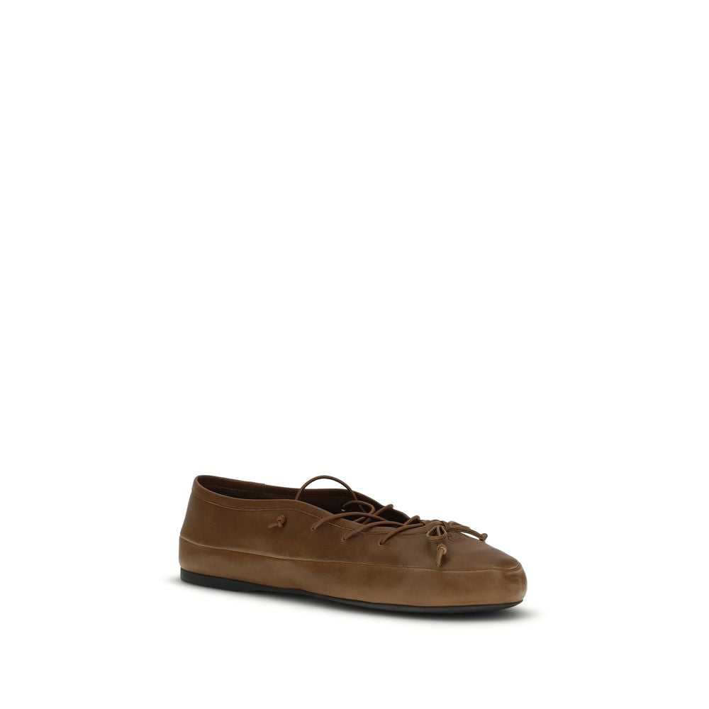 Brown Lamb Ovis Aries Aries Ballet Flats