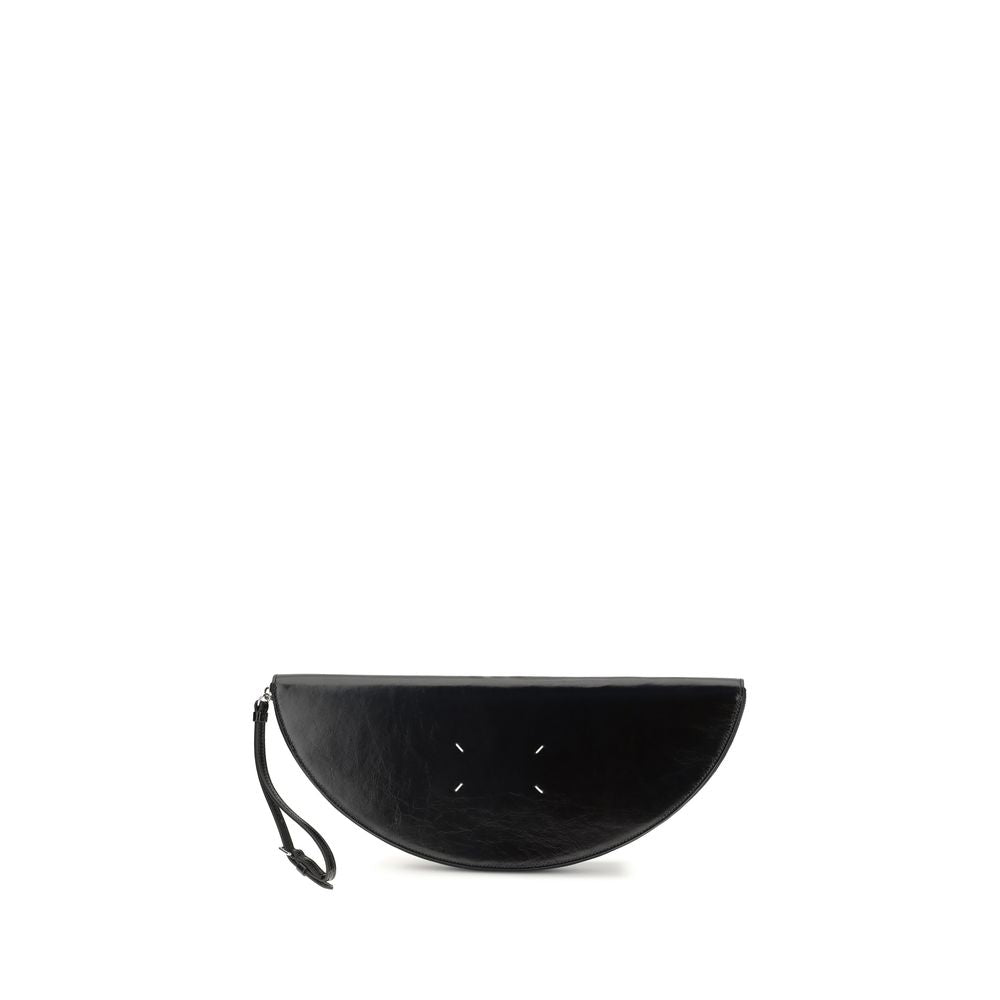 Black Calf Leather Bos Taurus Clutch Bag