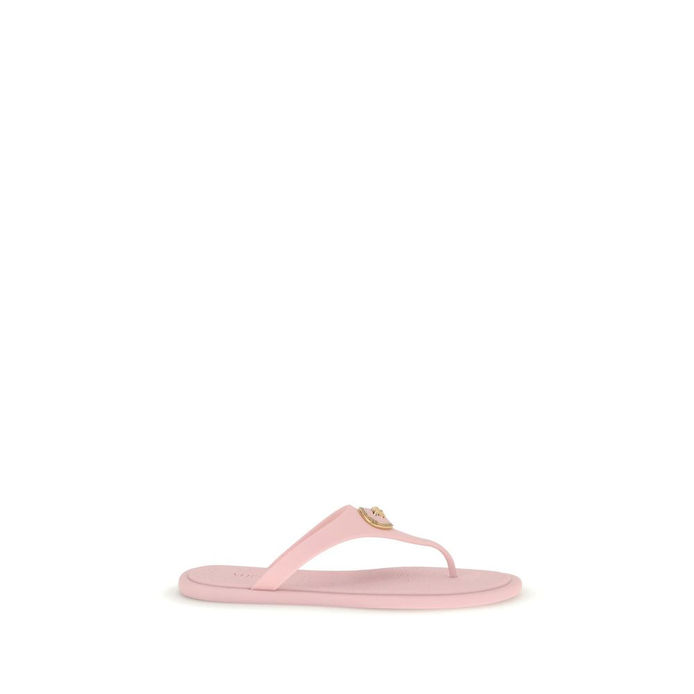 Multicolor Rubber Flip-Flop Sandals