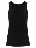 Black Cotton Tank Tops