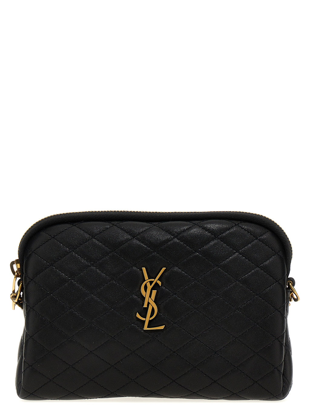 Black Lamb Leather Crossbody Bag