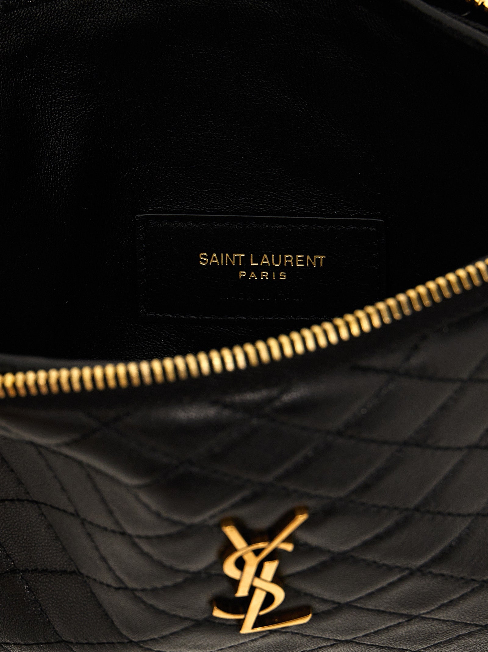 Black Lamb Leather Crossbody Bag