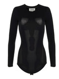 Black Polyamide Bodysuit