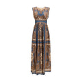Multicolor Silk Casual Dress