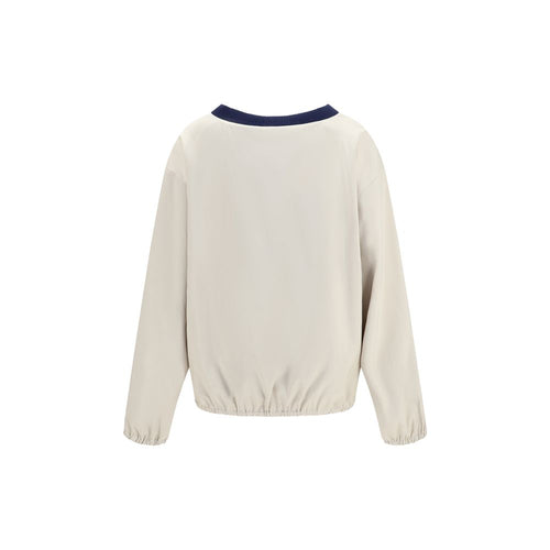Beige Recycled Polyester Sweatshirt