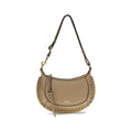 Beige Calf Leather Bos Taurus Shoulder Bag