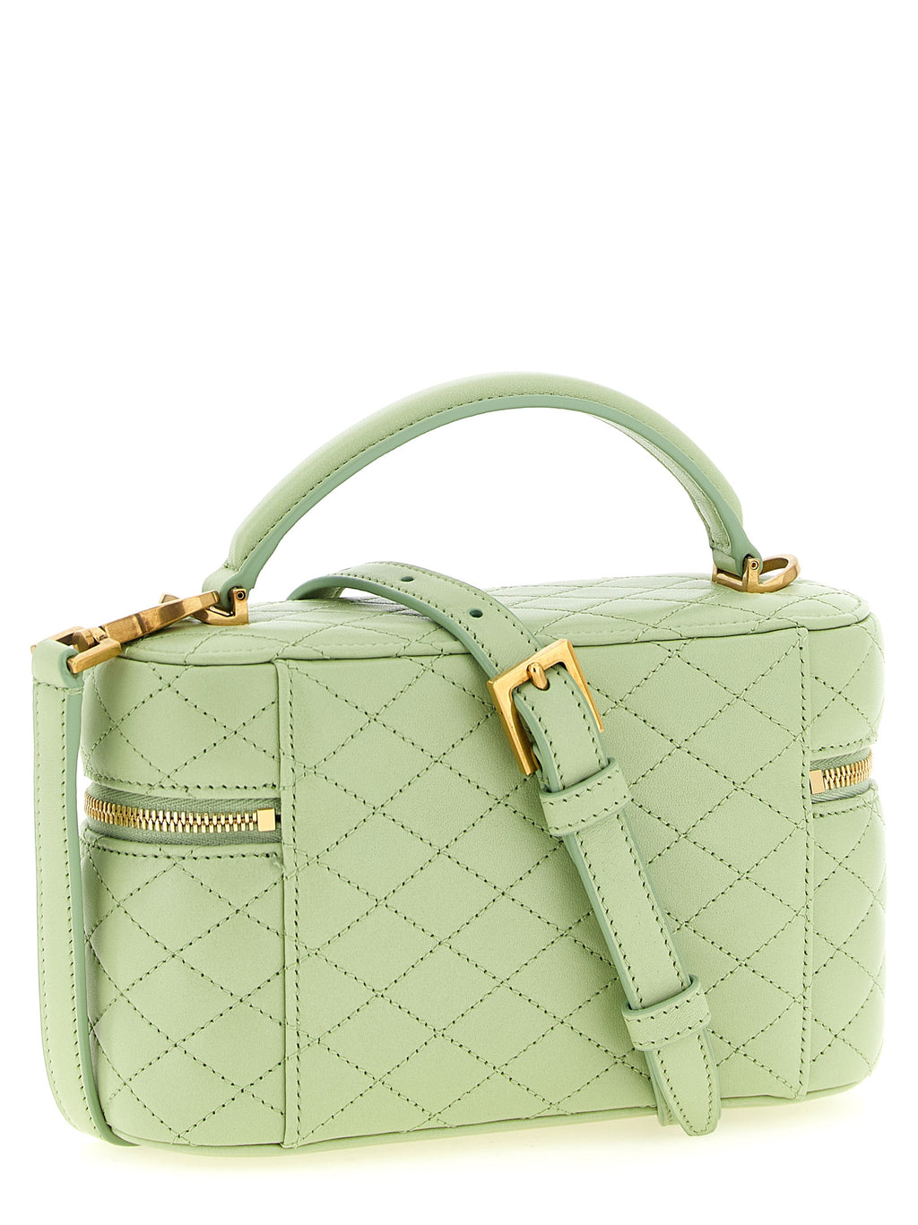 Bicolor Lamb Leather Handbag