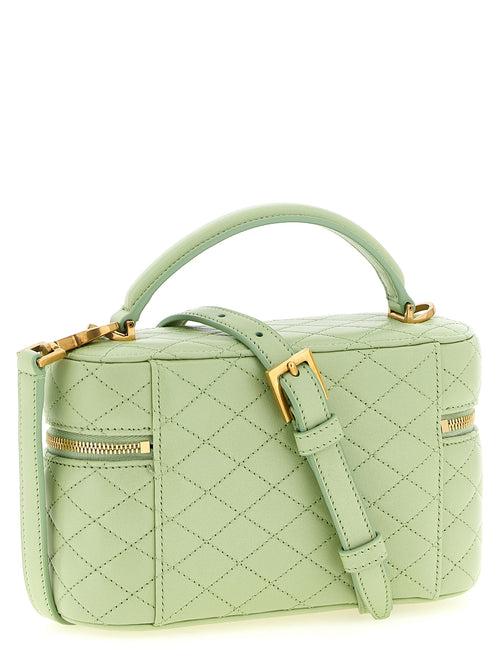 Bicolor Lamb Leather Handbag