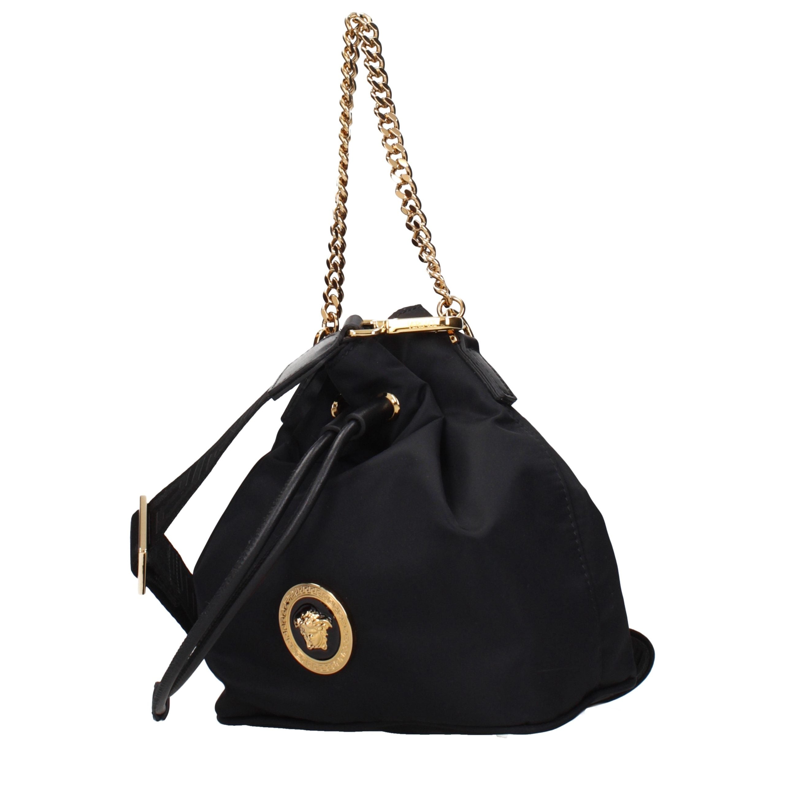 Black Fabric Handbag