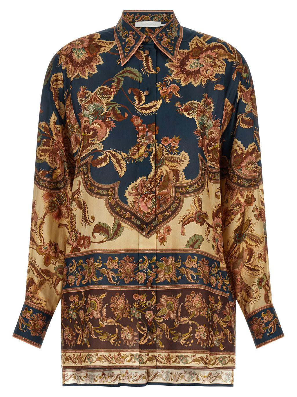 Multicolor Silk Blouse