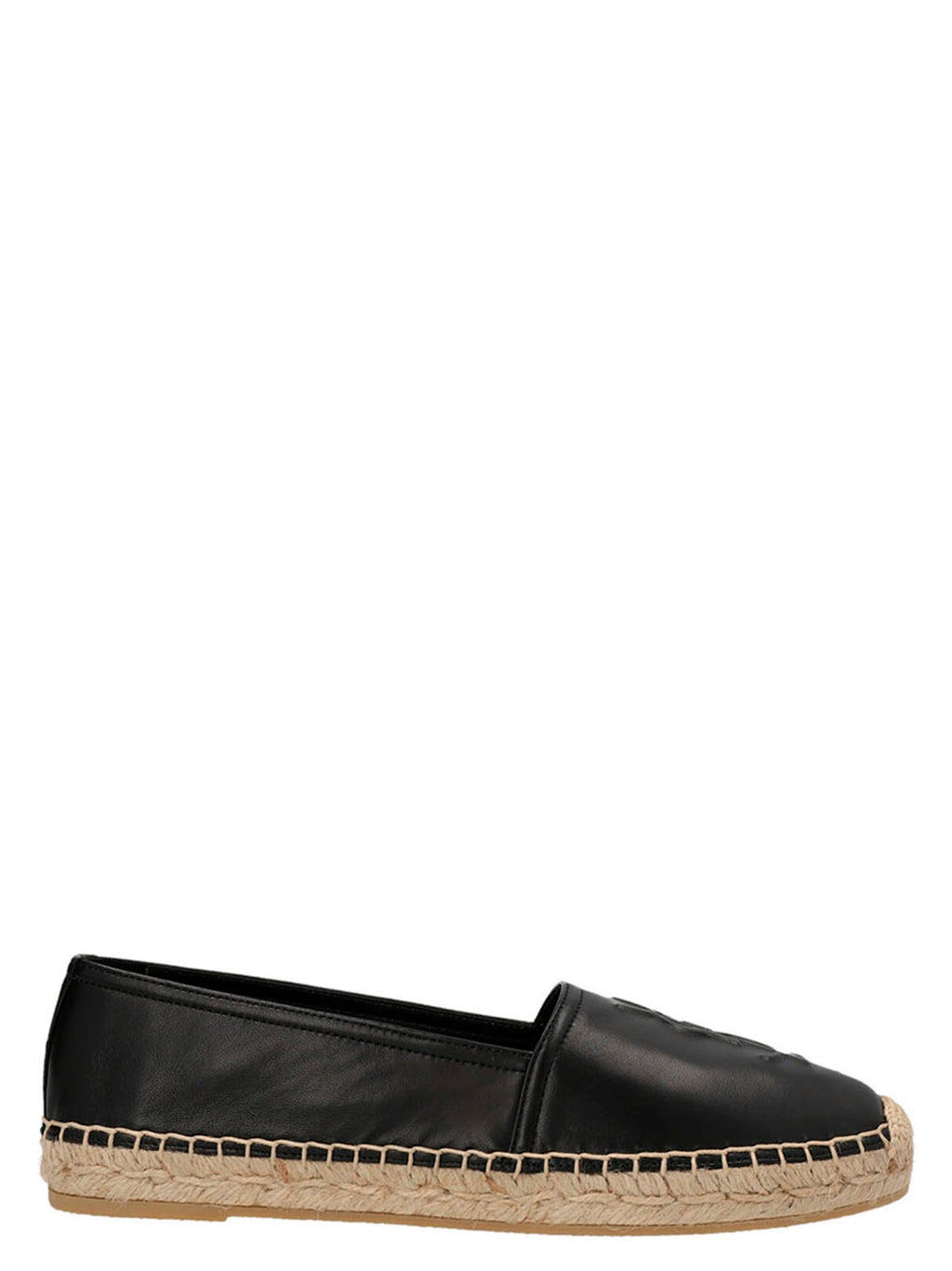 Black Lamb Leather Espadrilles