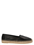 Black Lamb Leather Espadrilles