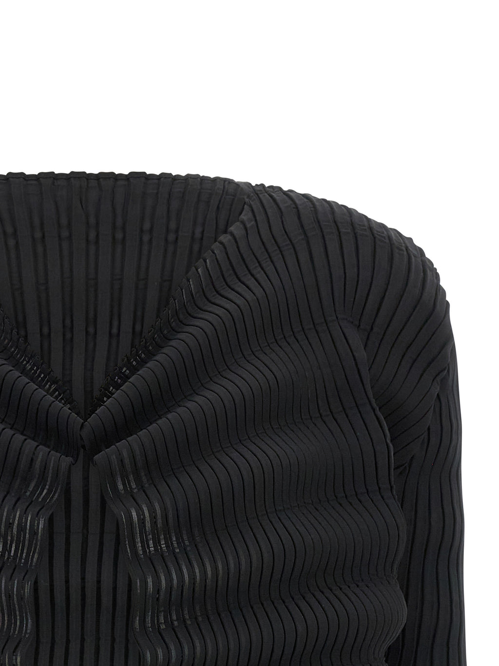 Black Polyester Cardigan