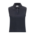 Black Recycled Cotton Polo Shirt