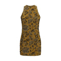 Brown Polyamide Casual Dress
