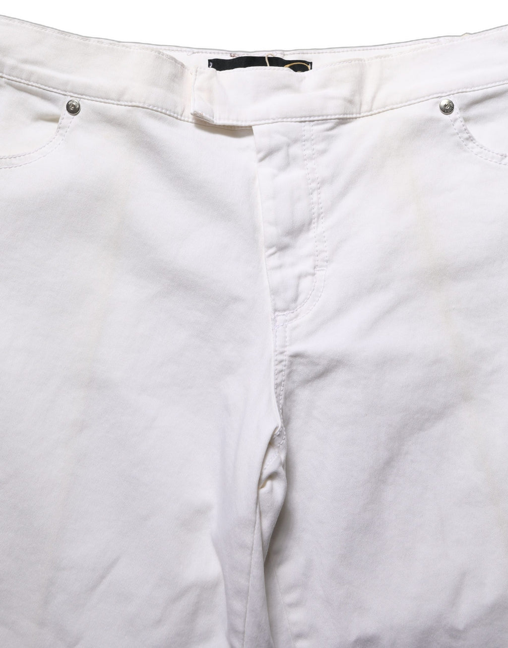 White High Waist Wide Leg Denim Trouser Jeans