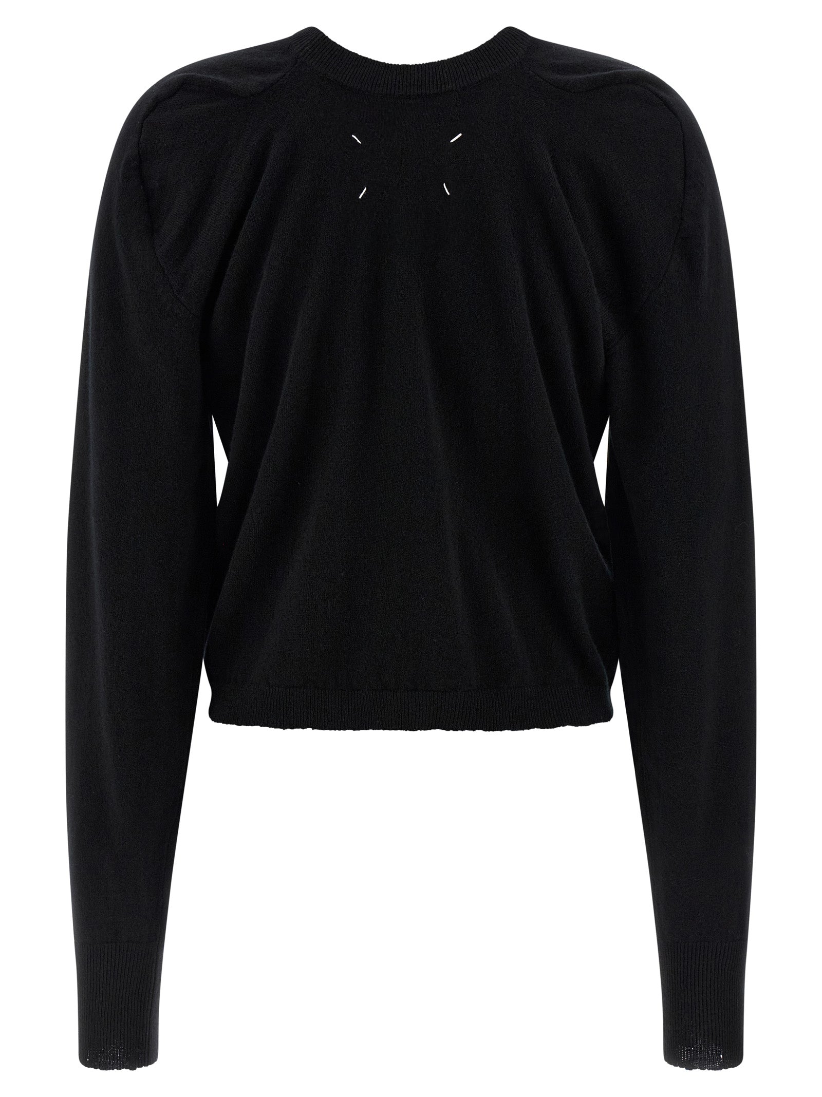 Black Virgin Wool Cardigan