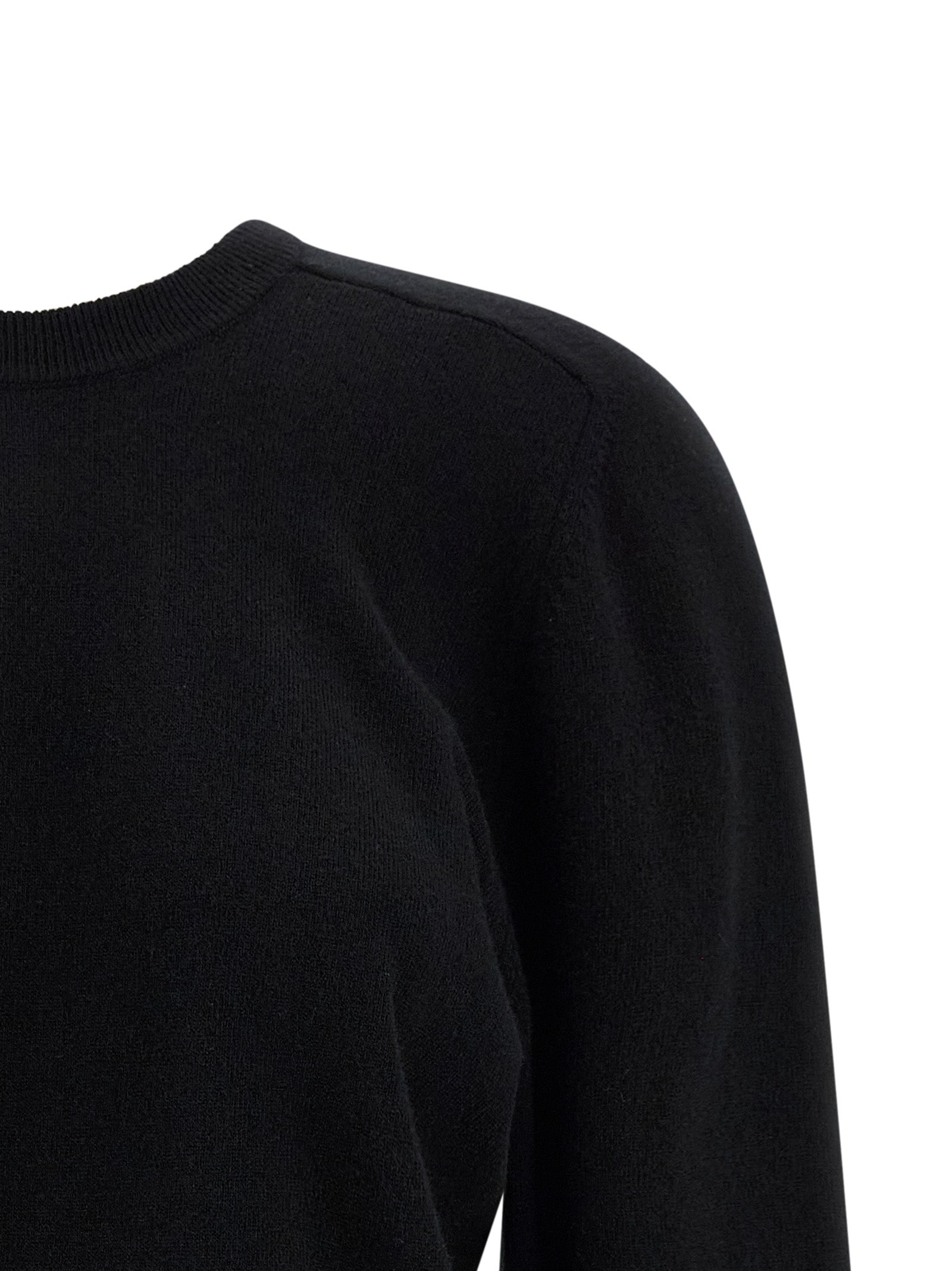 Black Virgin Wool Cardigan