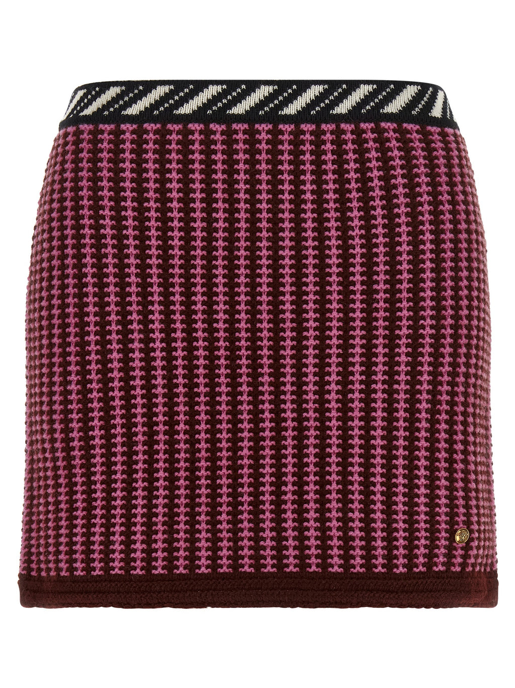 Multicolor Virgin Wool Long Skirt