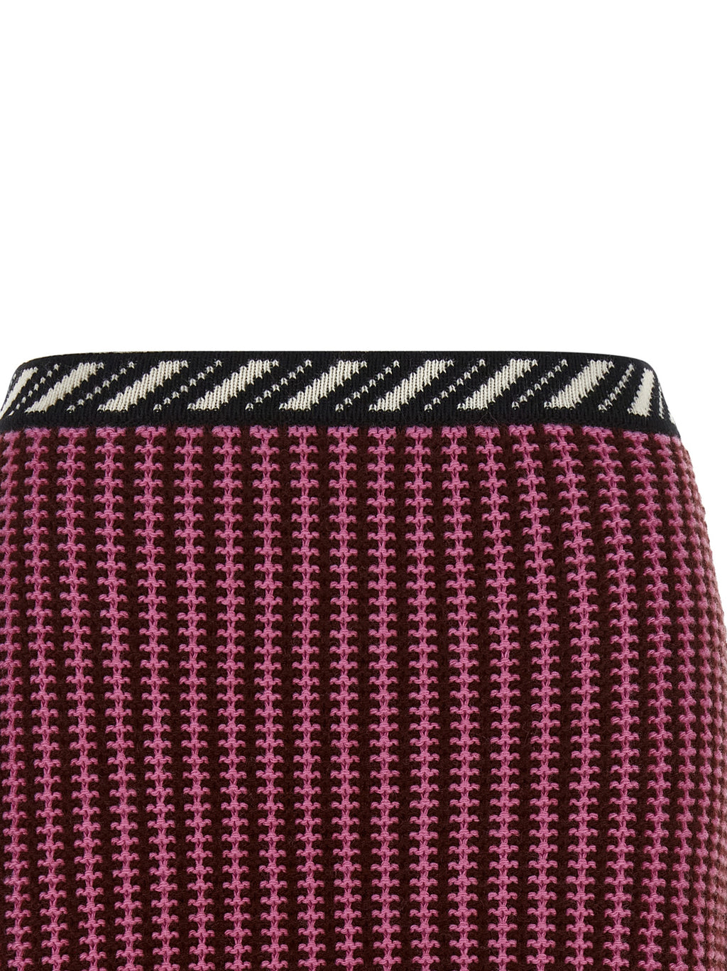 Multicolor Virgin Wool Long Skirt