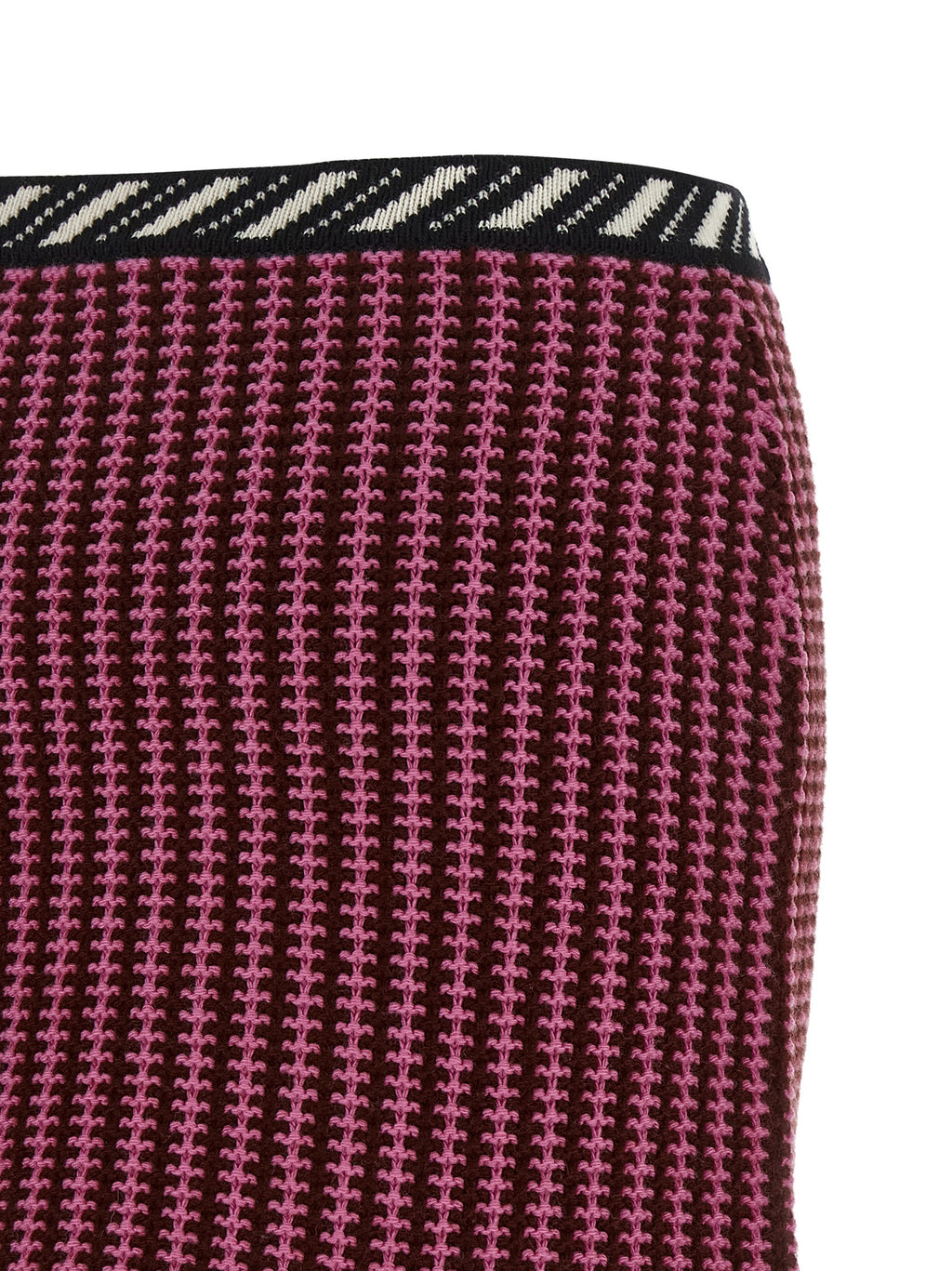 Multicolor Virgin Wool Long Skirt