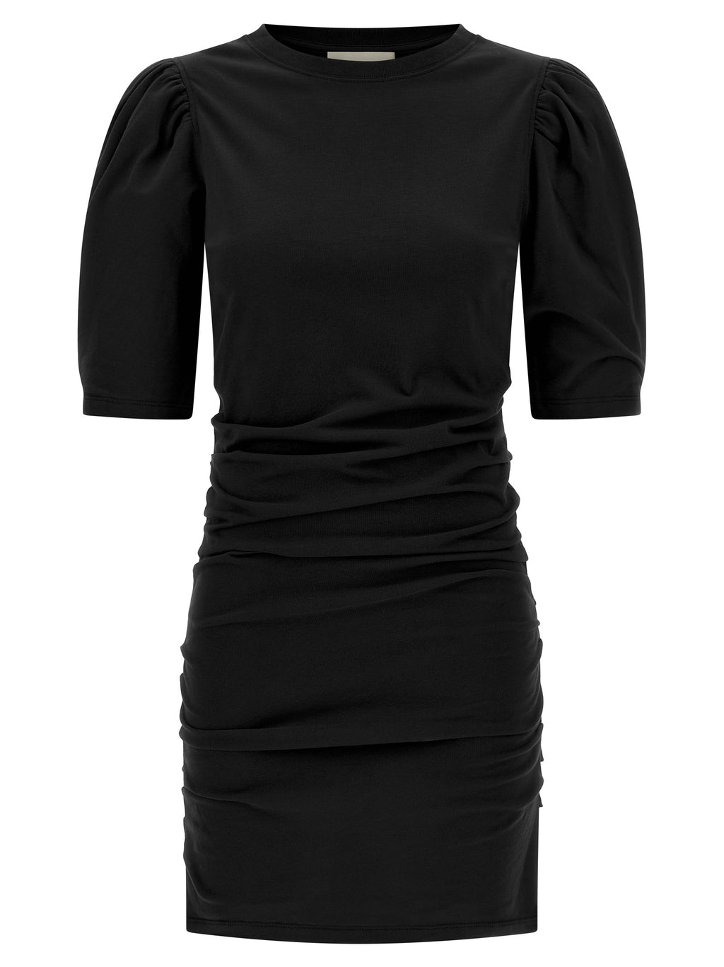 Black Cotton Short Dress