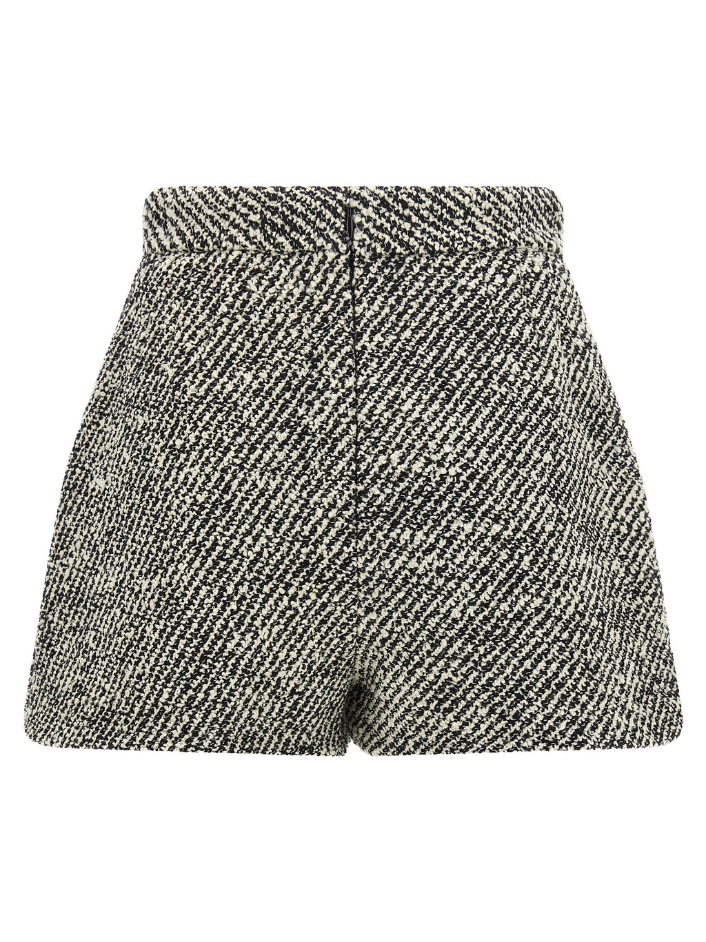 Bicolor Virgin Wool Bermuda Shorts