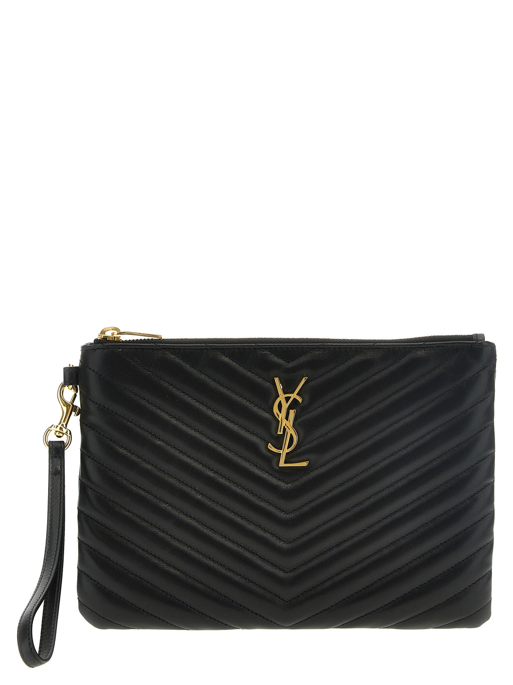 Black Calfskin Clutch Bag