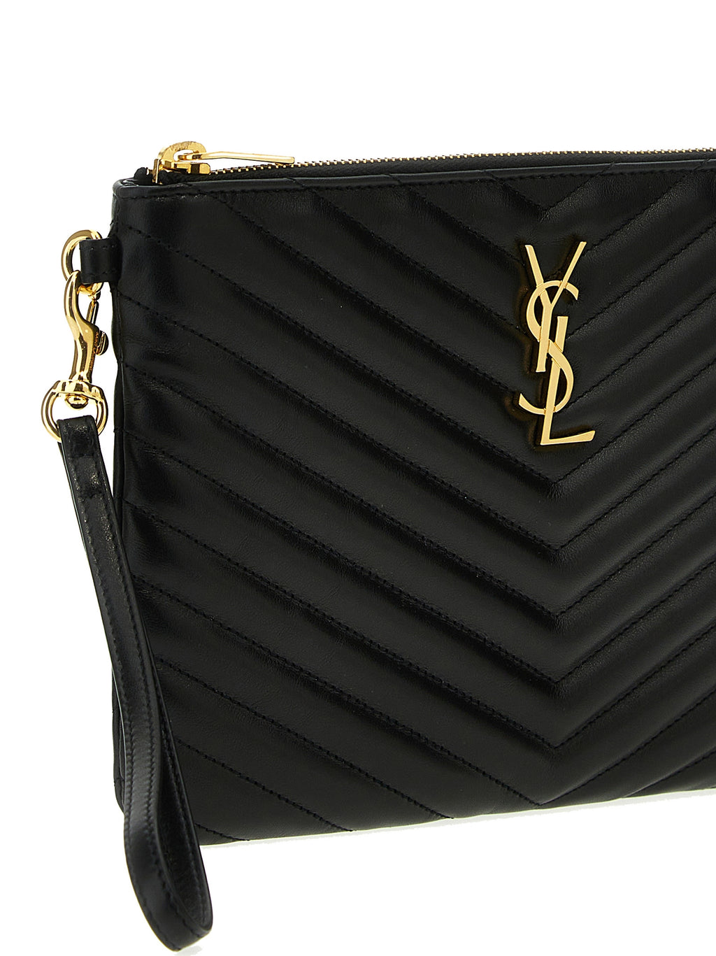 Black Calfskin Clutch Bag