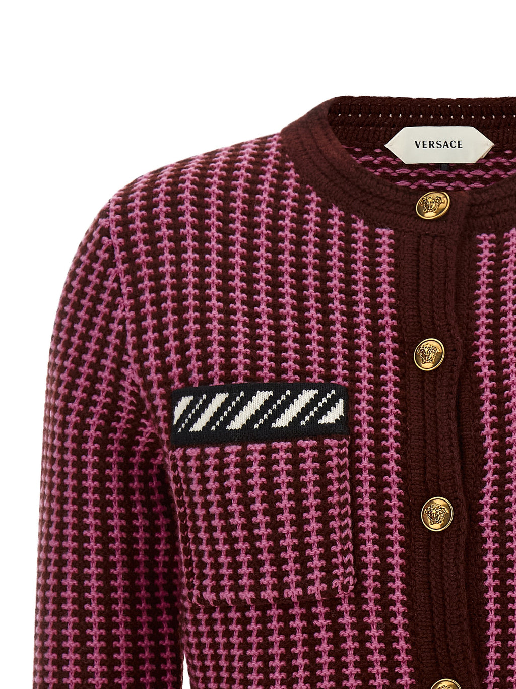 Multicolor Virgin Wool Cardigan