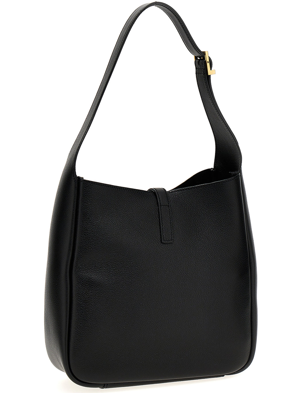 Black Calfskin Shoulder Bag