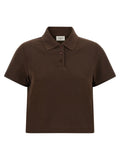 Brown Cotton Polo Shirt