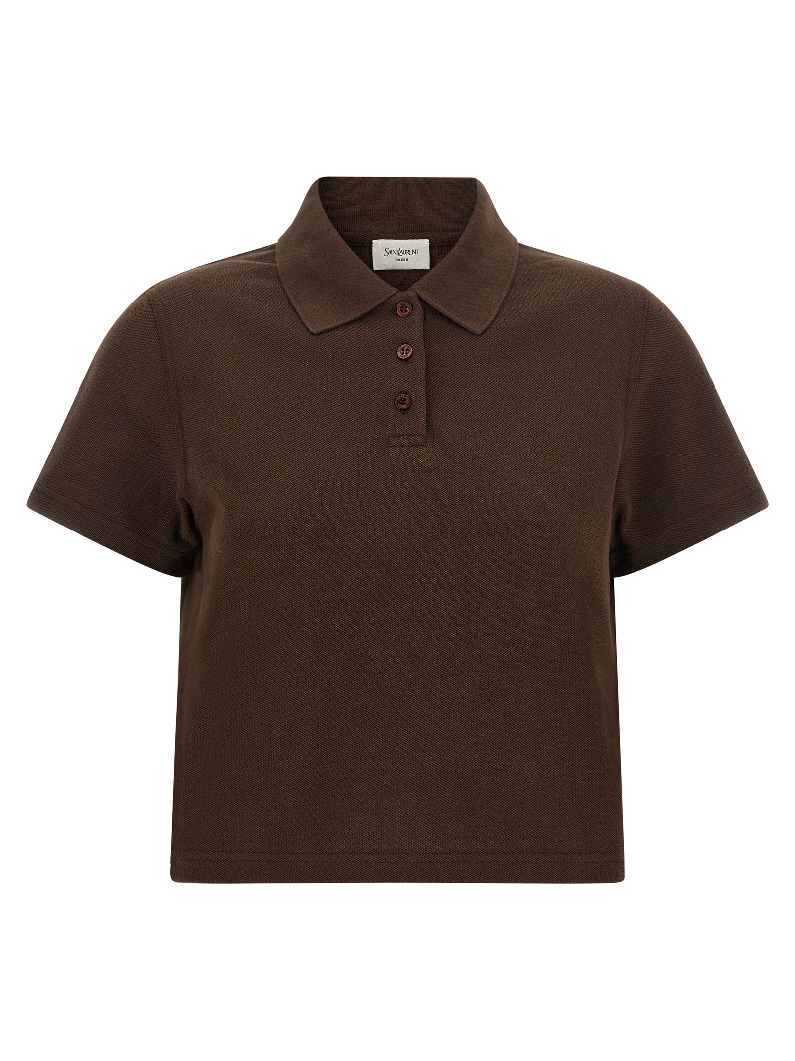 Brown Cotton Polo Shirt