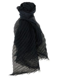 Black Polyester Scarf