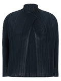 Blue Polyester Cardigan