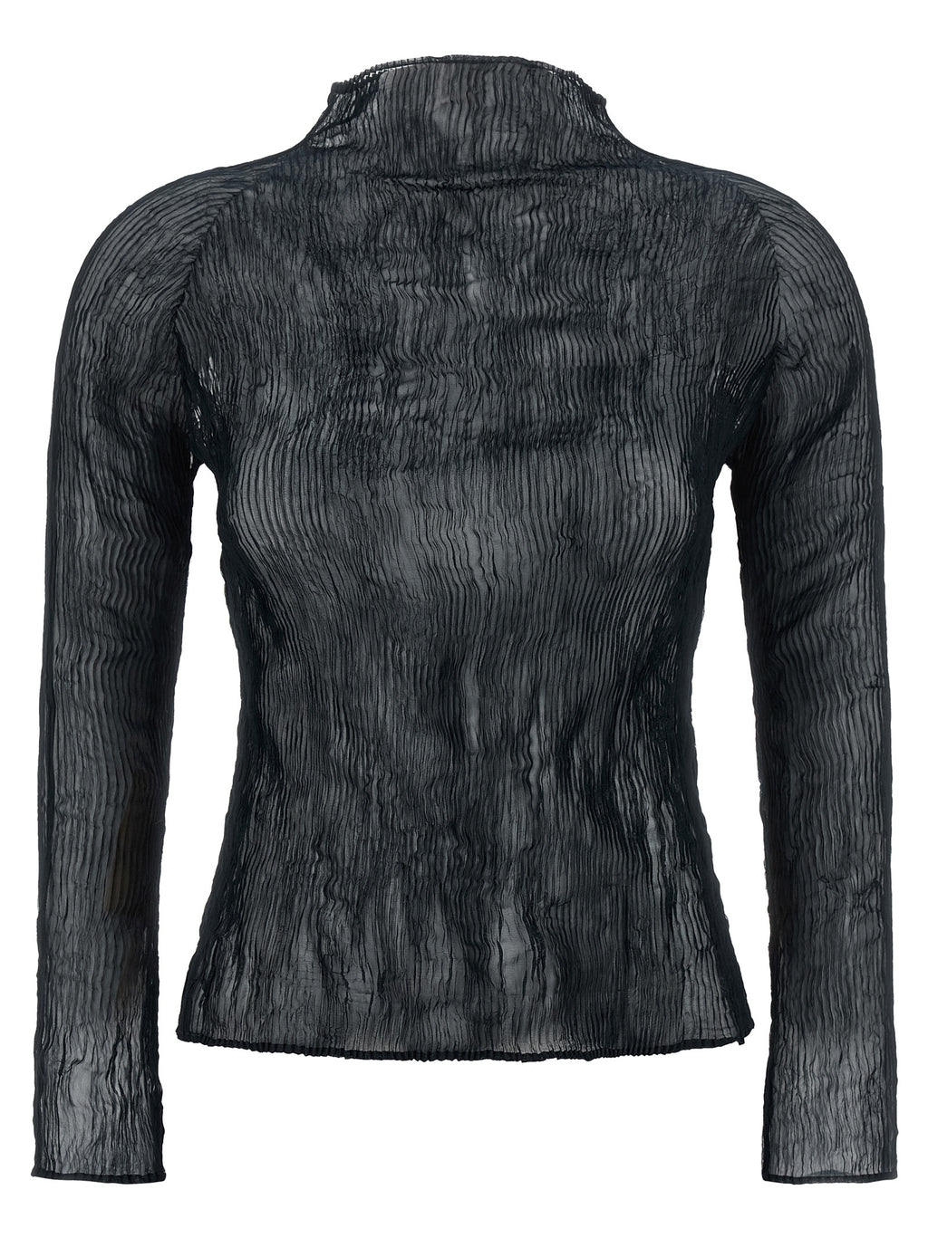 Black Polyester Cardigan