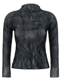 Black Polyester Cardigan