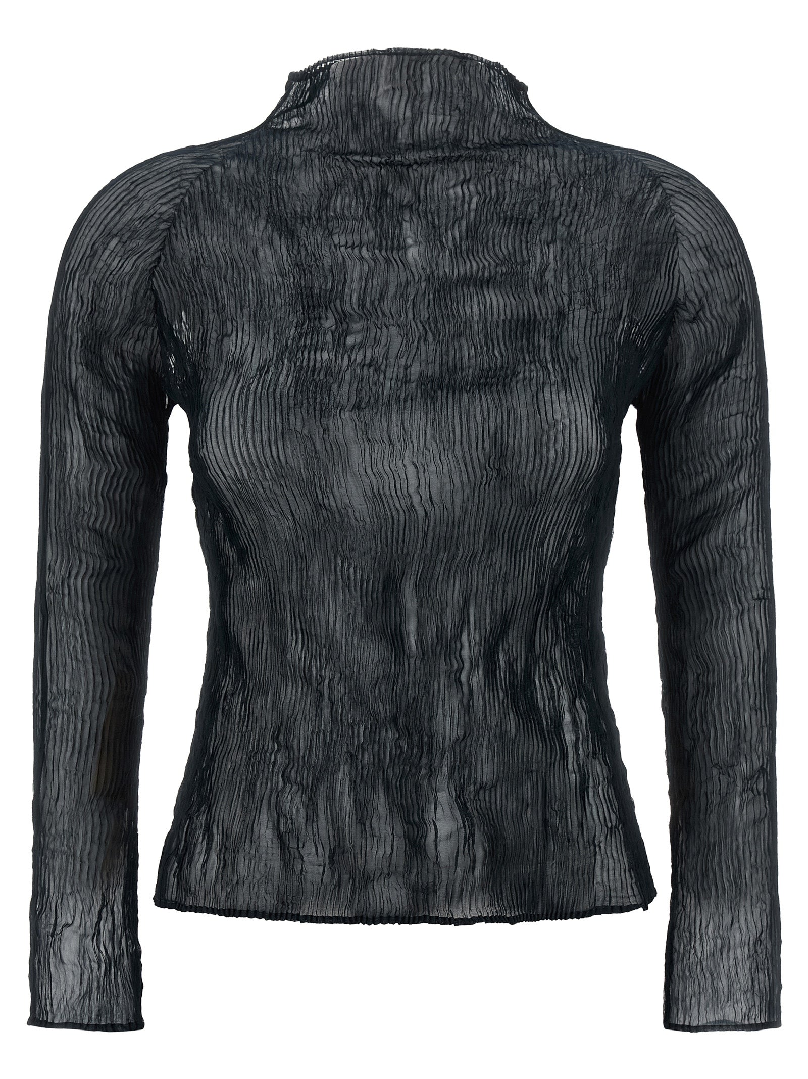 Black Polyester Cardigan