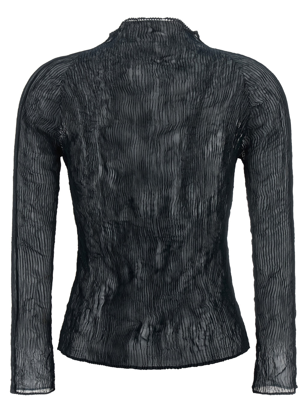 Black Polyester Cardigan