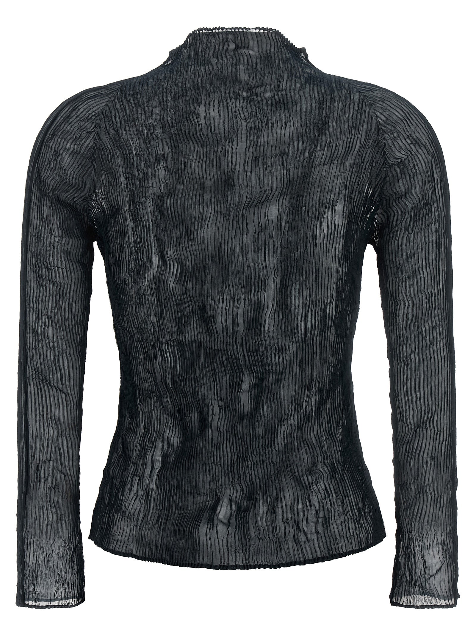 Black Polyester Cardigan