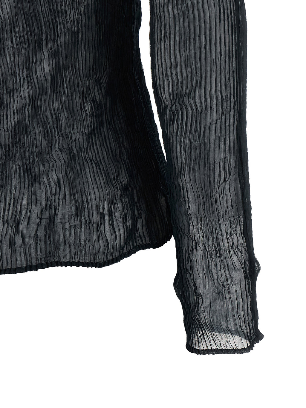 Black Polyester Cardigan