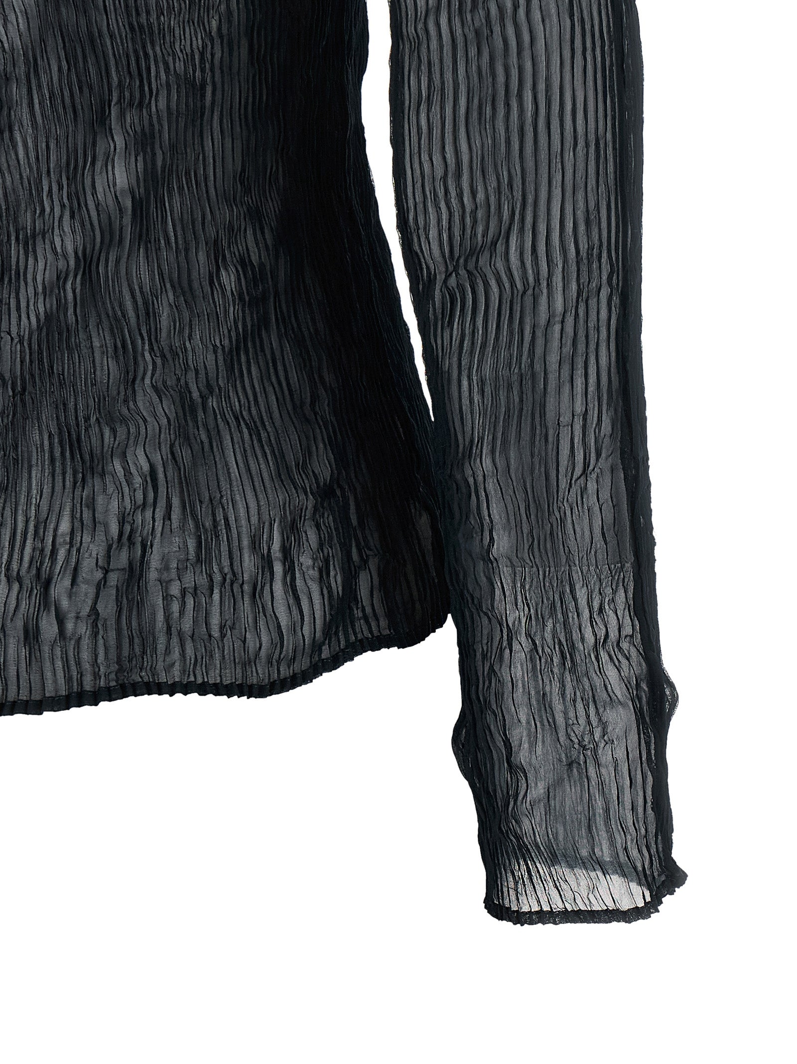 Black Polyester Cardigan