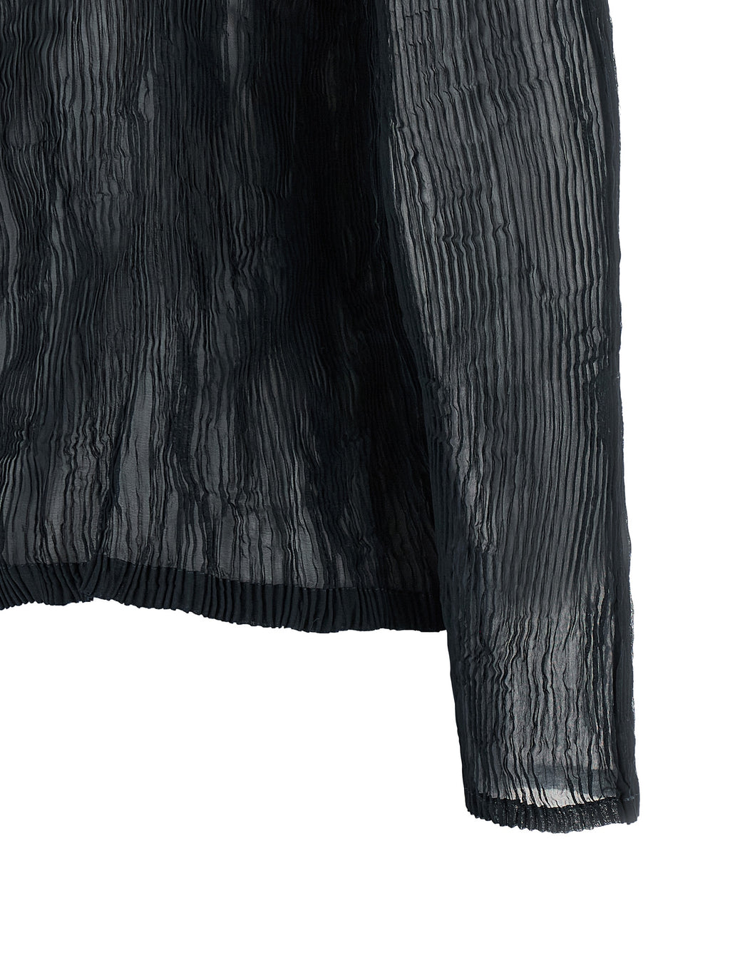 Black Polyester Cardigan