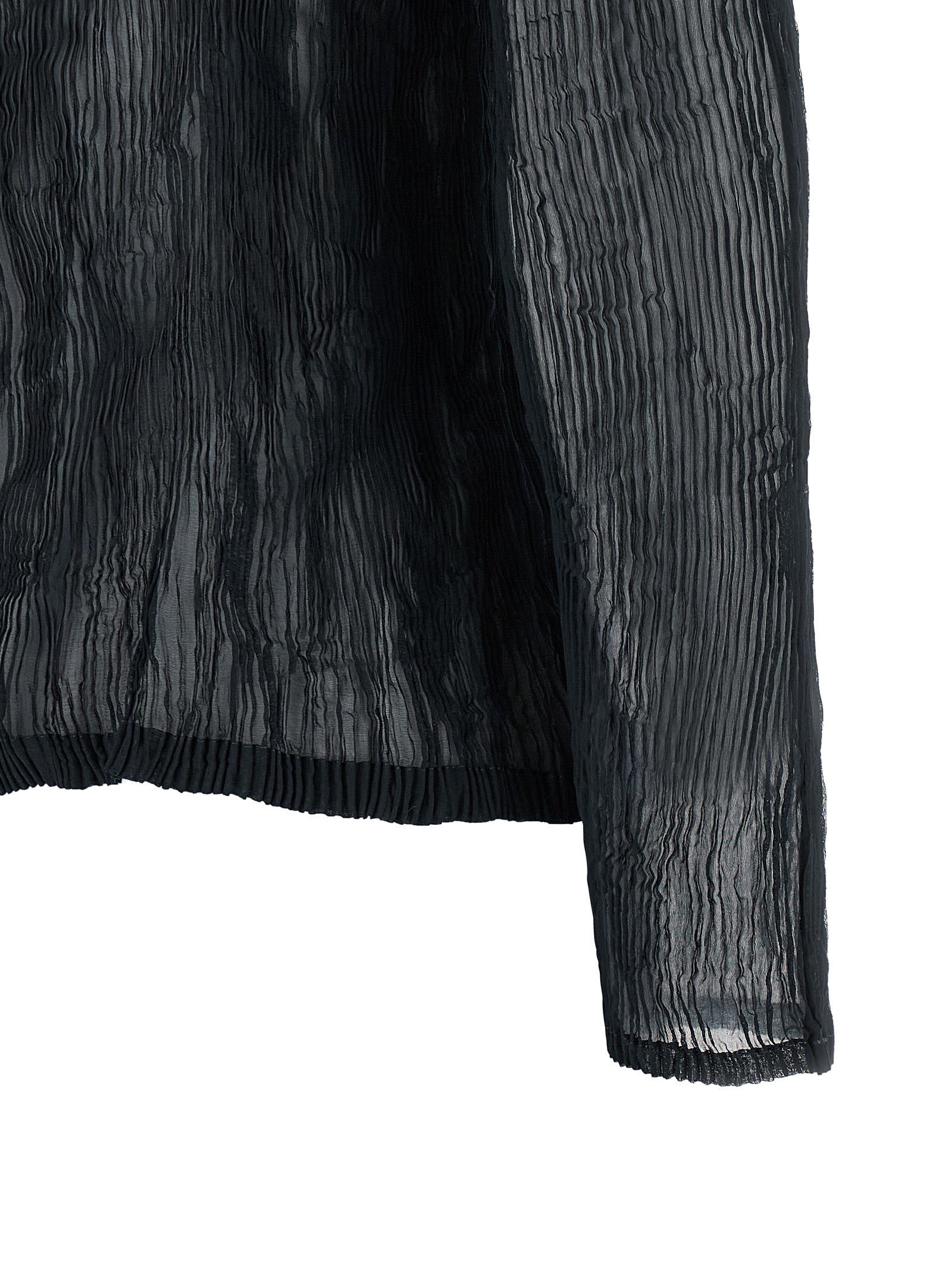 Black Polyester Cardigan