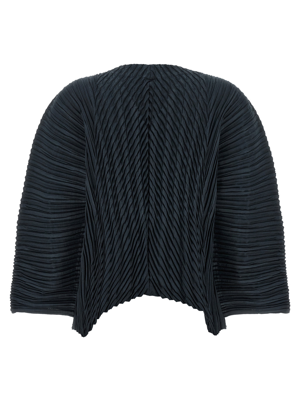 Black Polyester Cardigan
