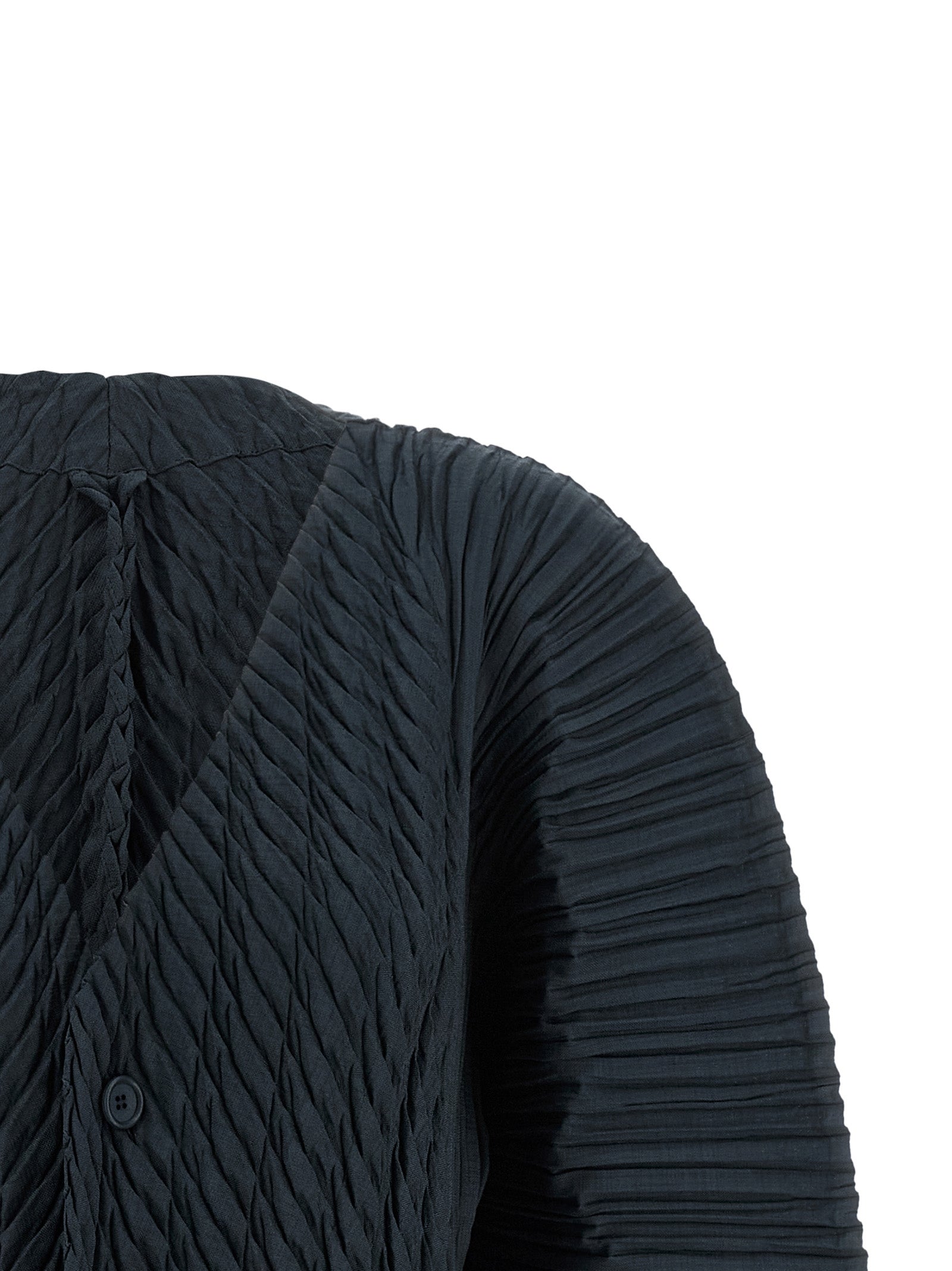 Black Polyester Cardigan