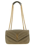 Bicolor Lamb Leather Shoulder Bag