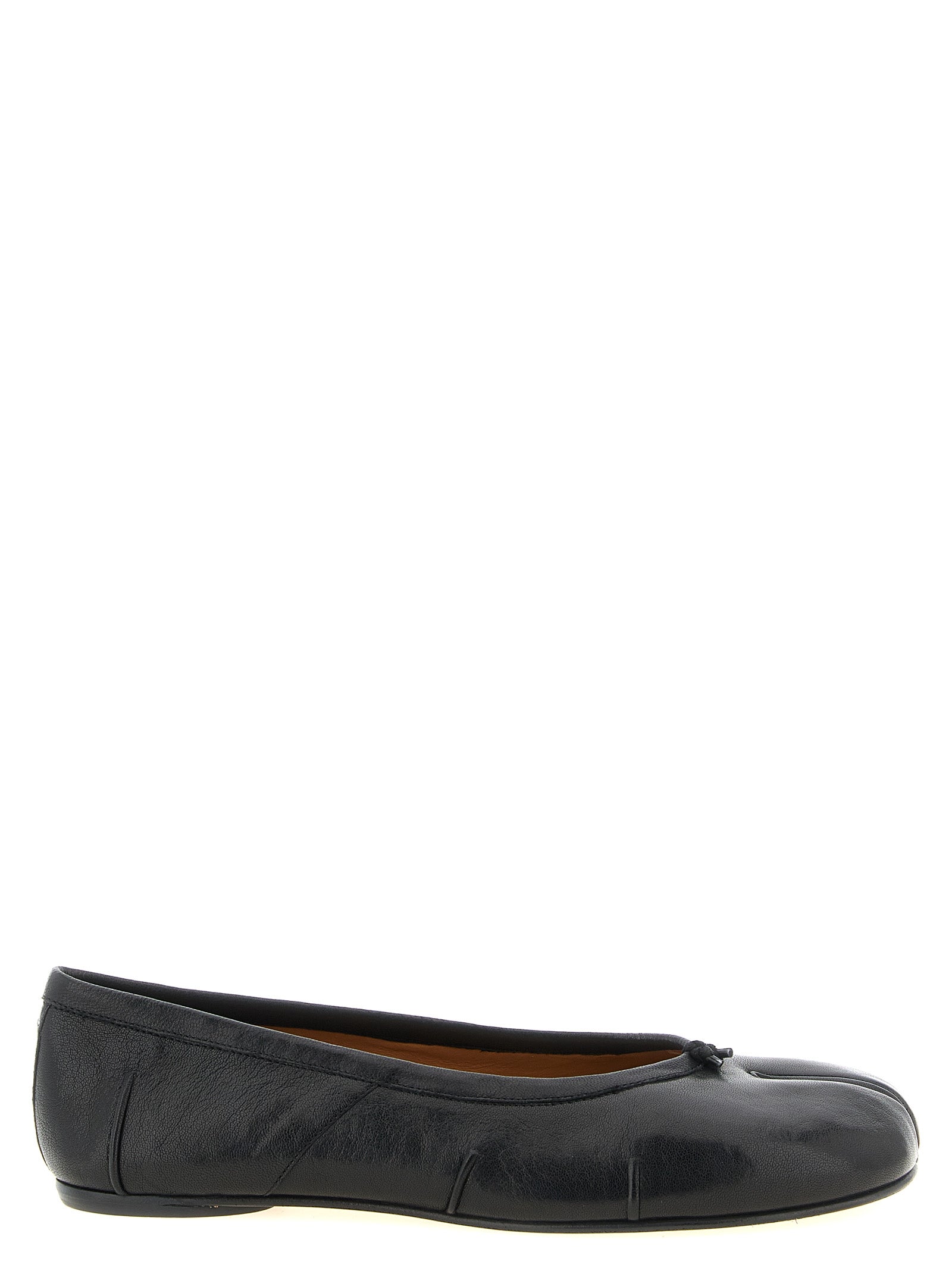 Black Lamb Leather Ballet Flats