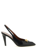 Black Lamb Leather High Heel Pumps
